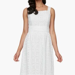 S.L. Fashions Cotton Eyelet Tea Dress – Size 12 (NWT)